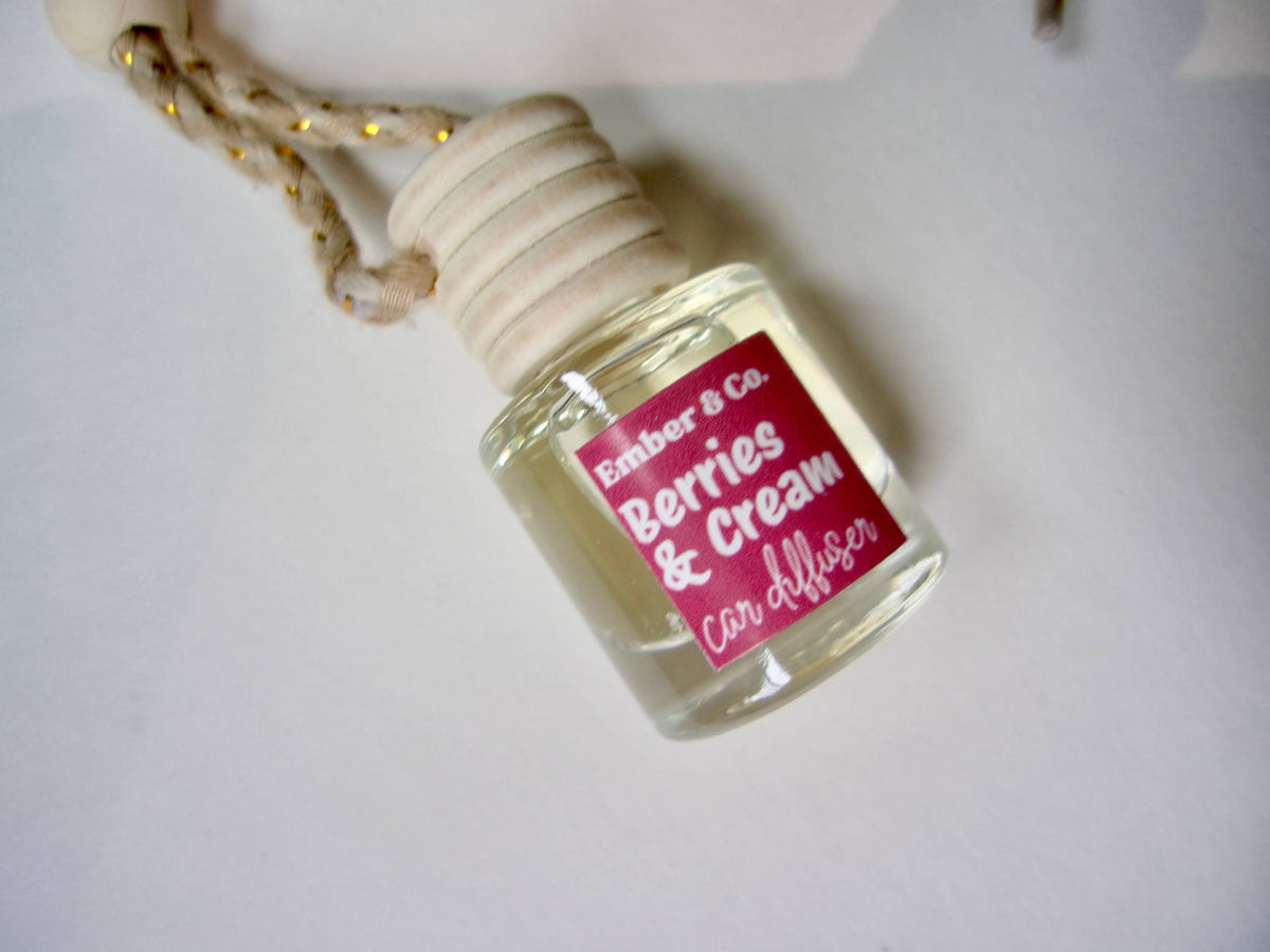 Berries & Cream Car Diffuser, Berry Hanging Air Freshner