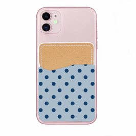 Blue Polka Dot Phone Pocket