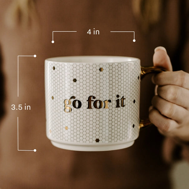 Go For It Gold Tile Coffee Mug