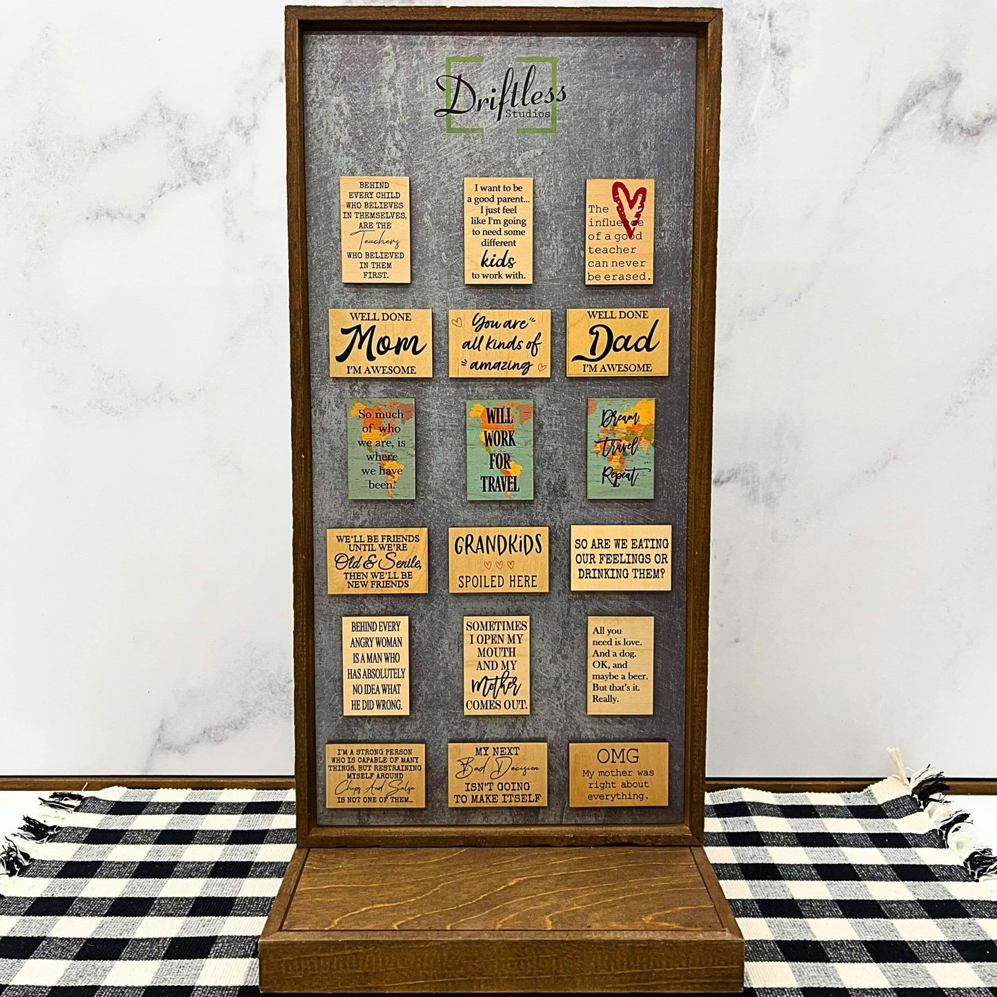 Handmade Wood Magnet Behind Every Angry Woman