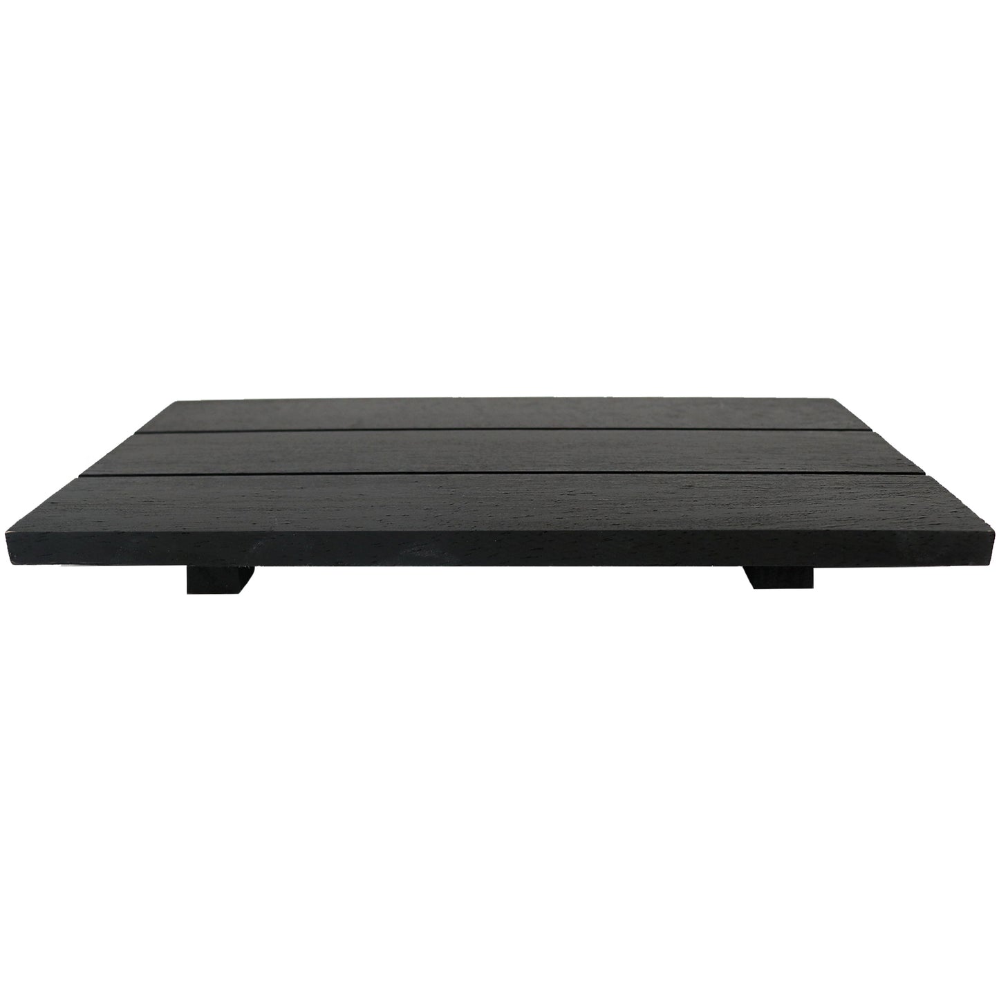 Handmade Black Wood Rectangular Tray