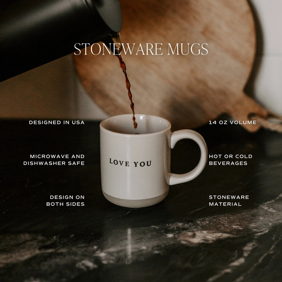 Stoneware Coffee Mug (Green Delft)
