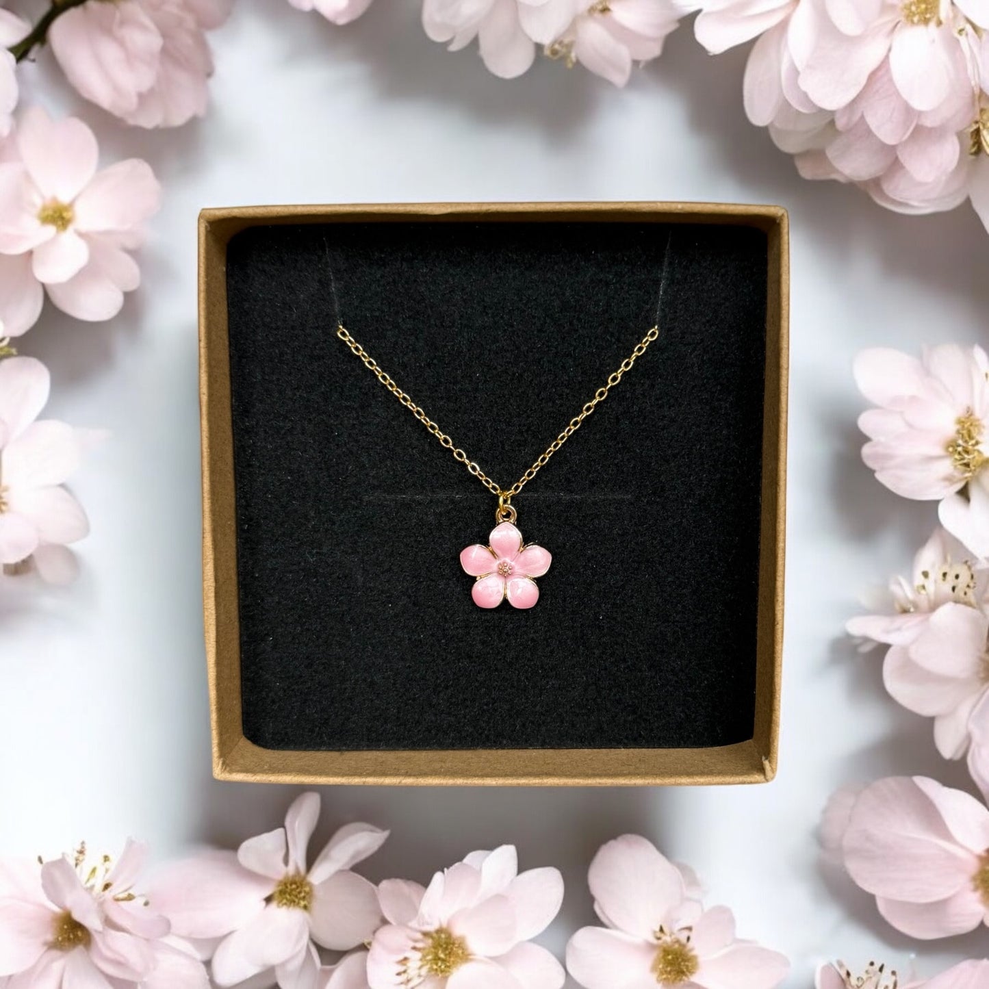 18" Cherry Blossom Necklaces (5 Colors Available)