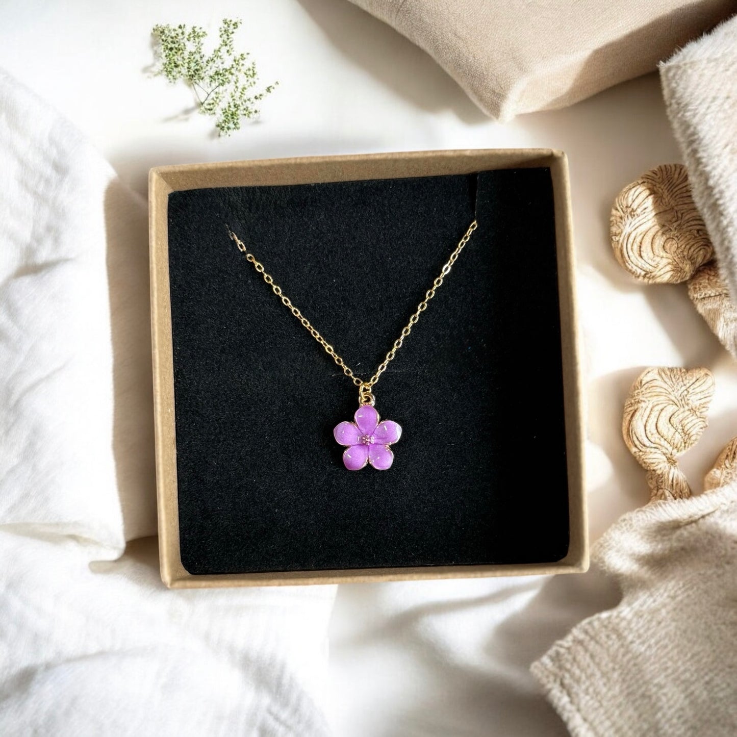 18" Cherry Blossom Necklaces (5 Colors Available)