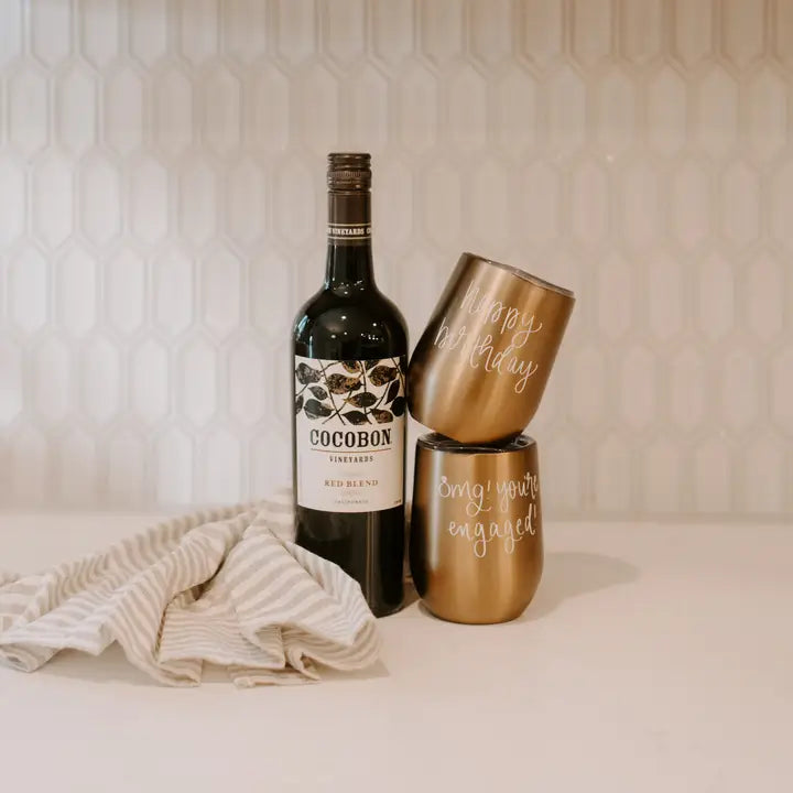 Omg! You're Engaged! Wine Tumbler