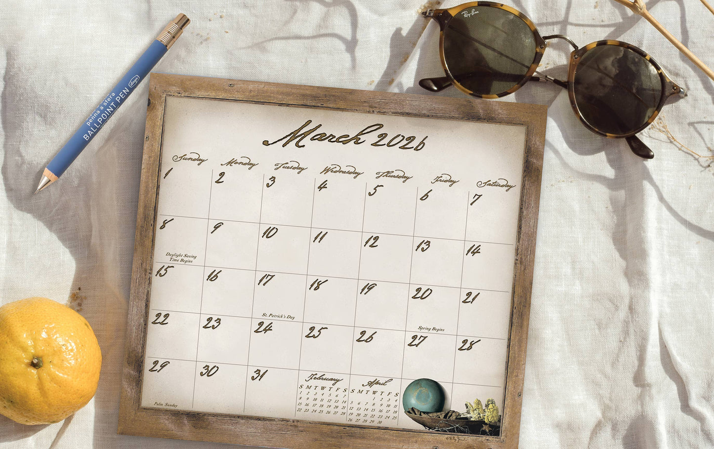Simple Treasures 2026 Magnetic Calendar Pad