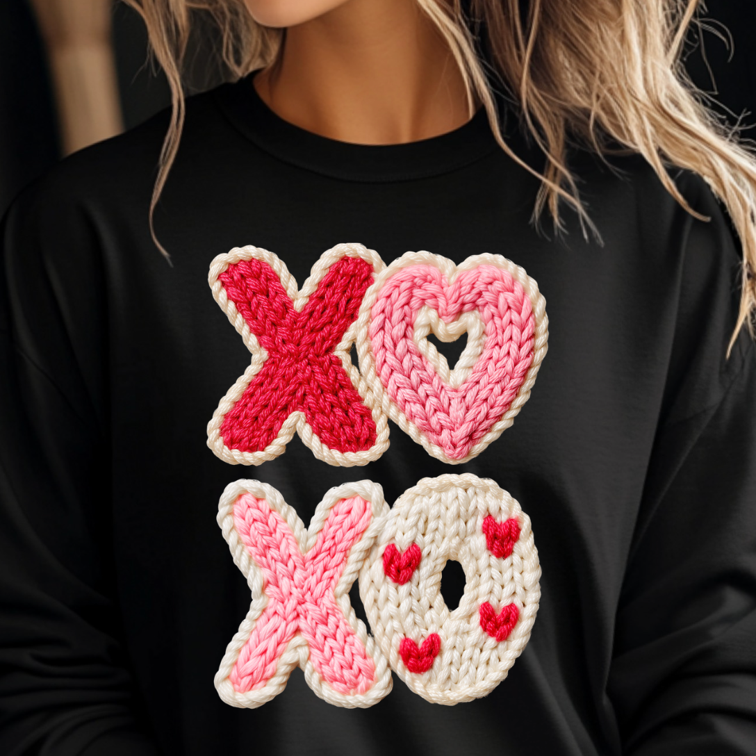 XOXO Knit Tee or Sweatshirt