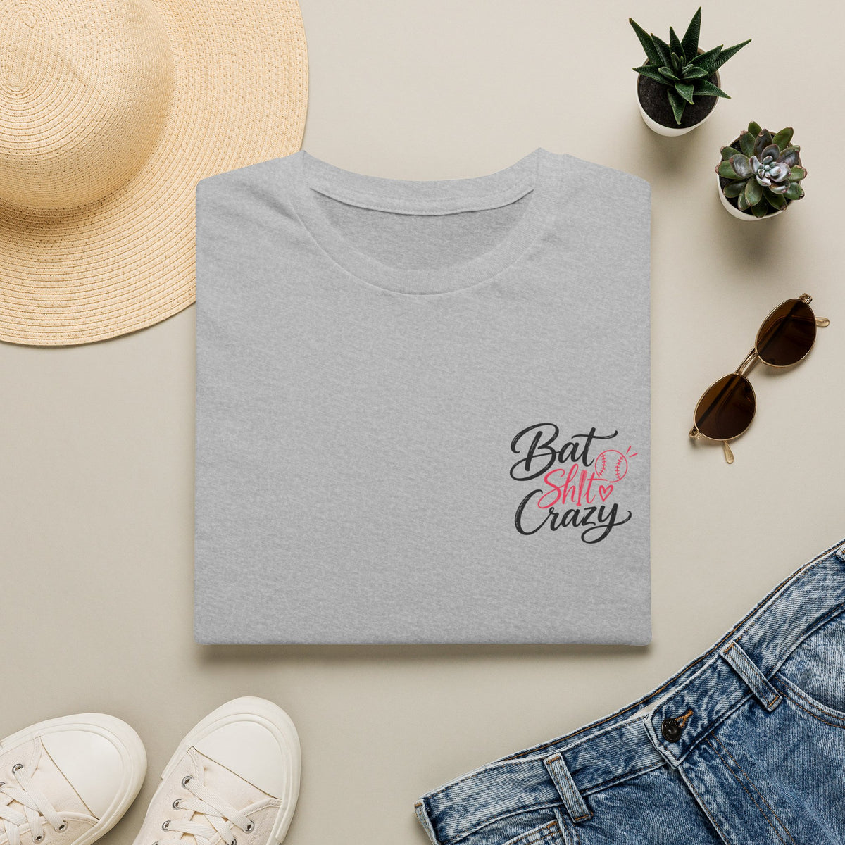 Bat Sh*t Crazy Baseball Mom Shirt – Funny Game Day Tee for Baseball & Softball Moms