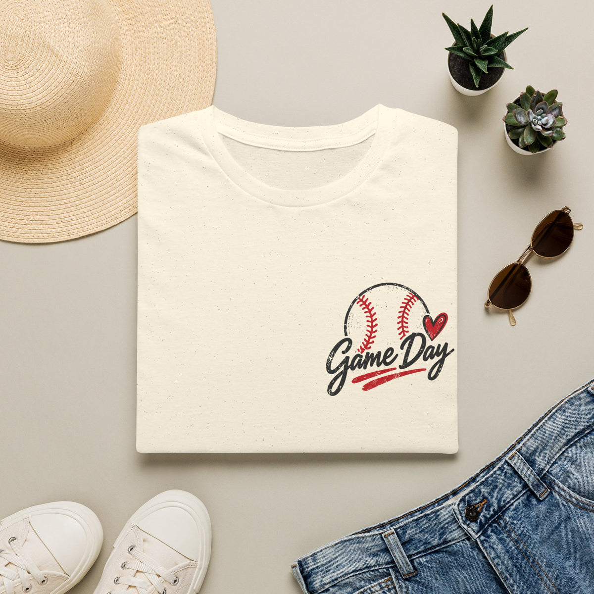 Keeping My Crazy in the Outfield Shirt – Redhead Baseball Mom Tee