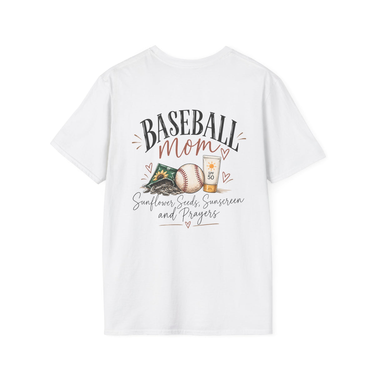 Baseball Mom Shirt- Sunflower Seeds, Sunscreen & Prayers
