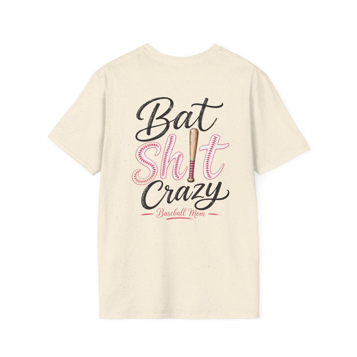 Bat Sh*t Crazy Baseball Mom Shirt – Funny Game Day Tee for Baseball & Softball Moms