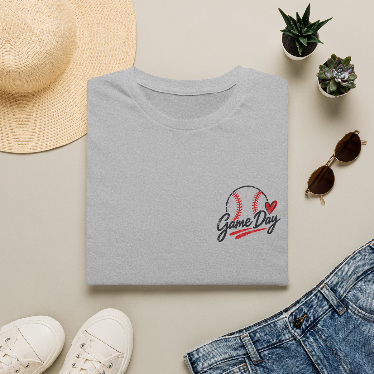 Keeping My Crazy in the Outfield Shirt – Brunette Baseball Mom Tee