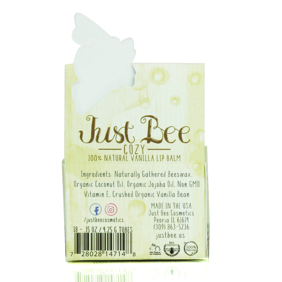 Just Bee Cozy Lip Balm - Vanilla