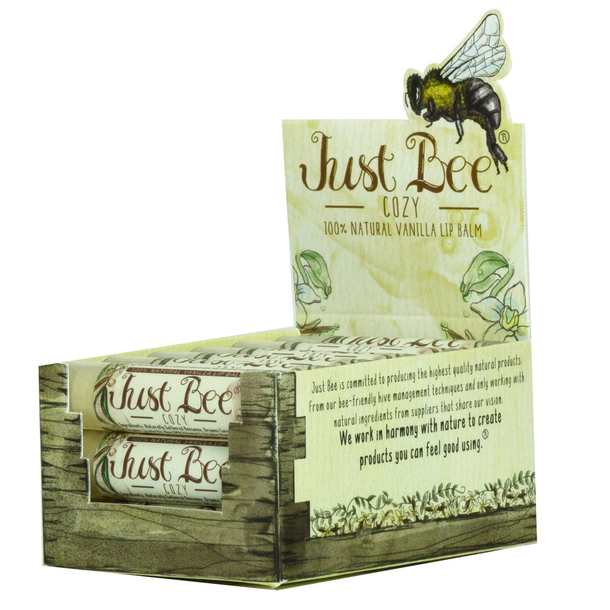 Just Bee Cozy Lip Balm - Vanilla