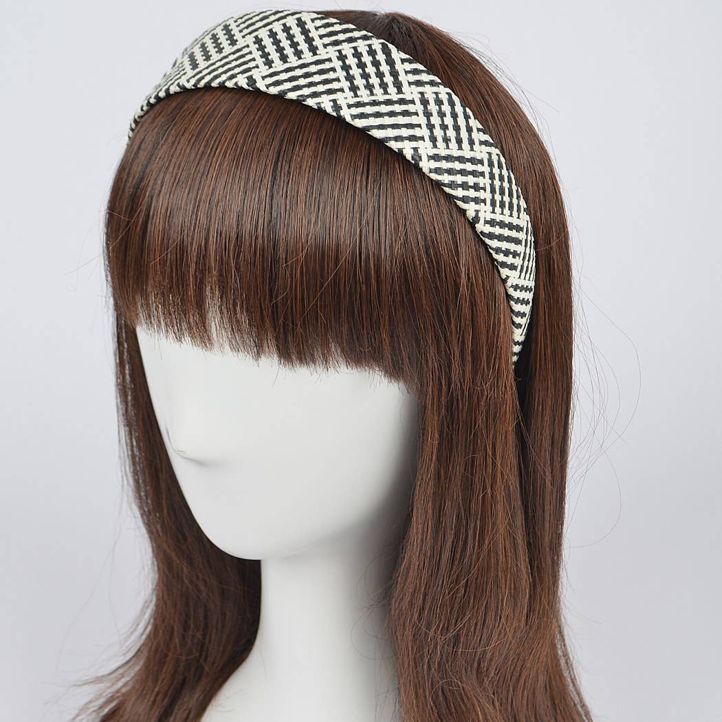 Faux Straw Head Band