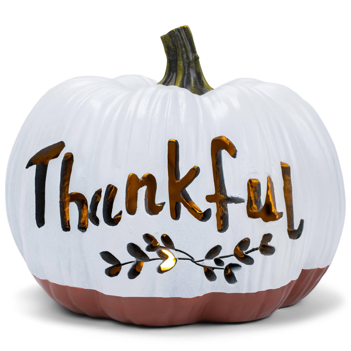 THANKFUL RESIN LED THANKFUL PUMPKIN