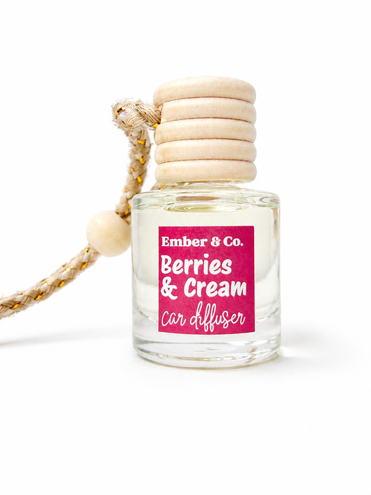Berries & Cream Car Diffuser, Berry Hanging Air Freshner