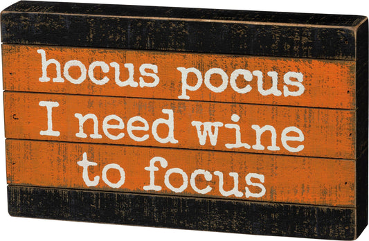 Hocus Pocus Slat Box Sign