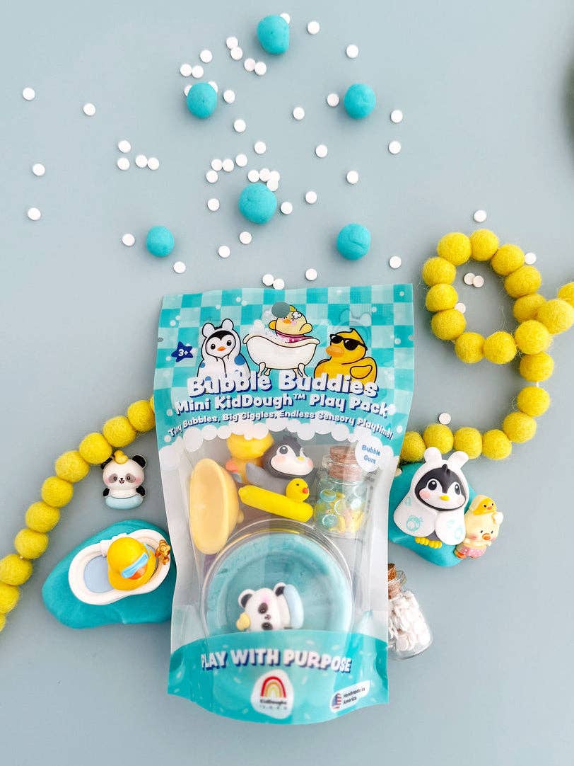 Bubble Buddies Mini Play Pack – Bubble Gum Scented Play Dough Kit for Kids 3+