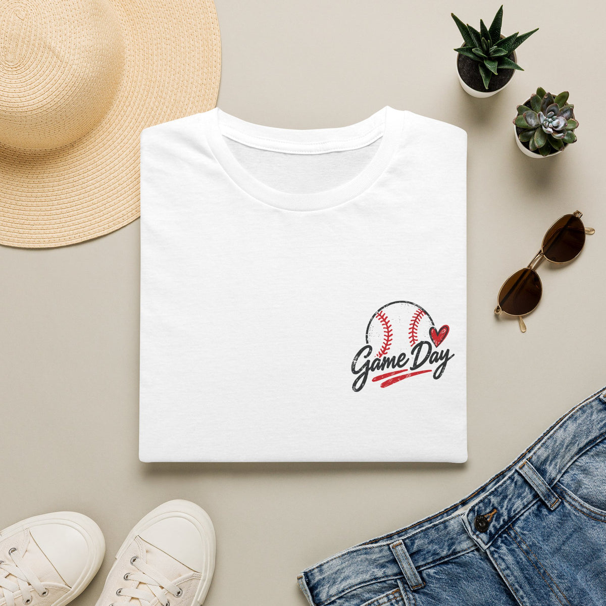 Keeping My Crazy in the Outfield Shirt – Brunette Baseball Mom Tee