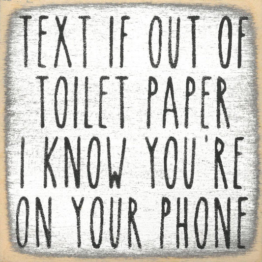 4X4- Text Toilet Paper