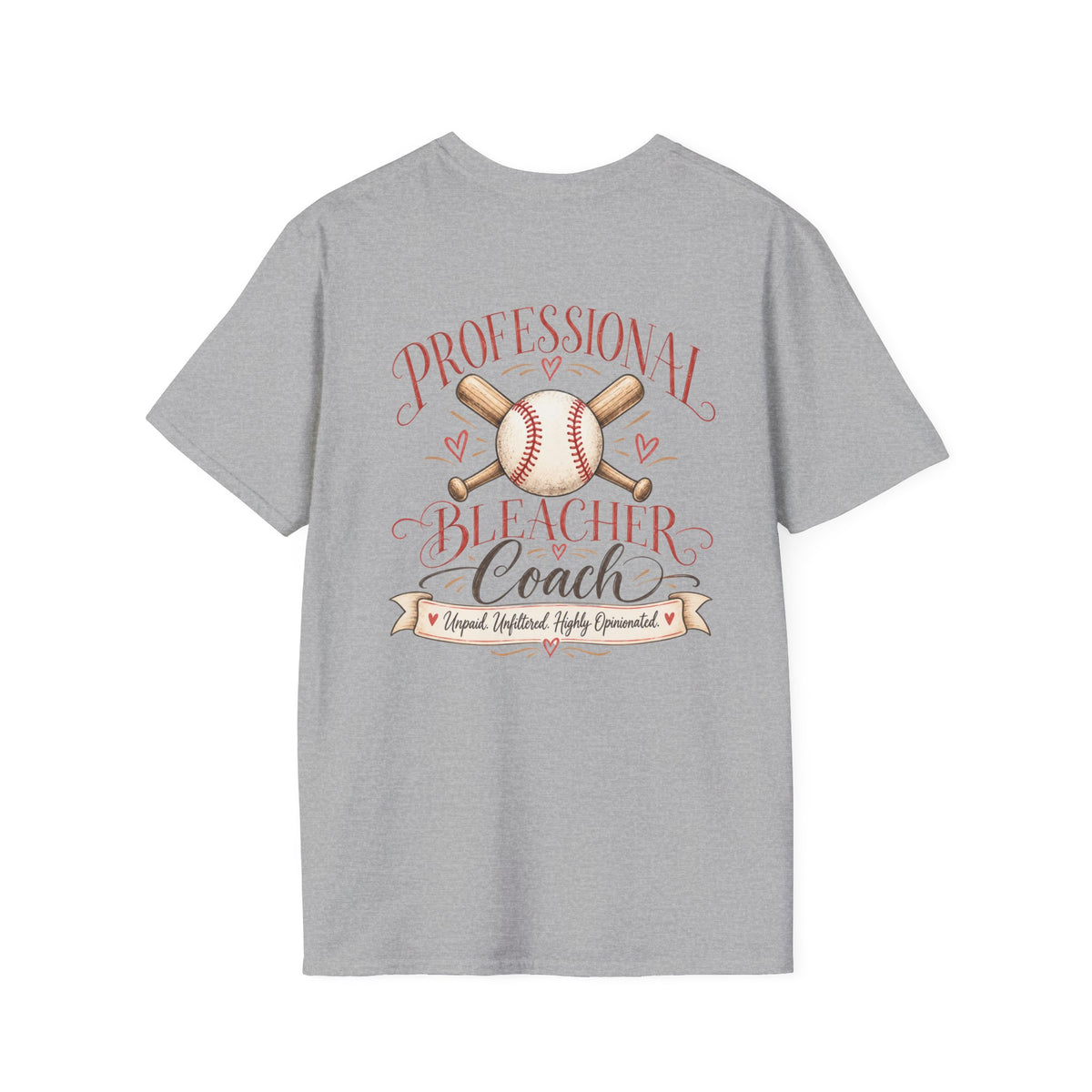 Professional Bleacher Coach Shirt – Funny Baseball Mom Tee