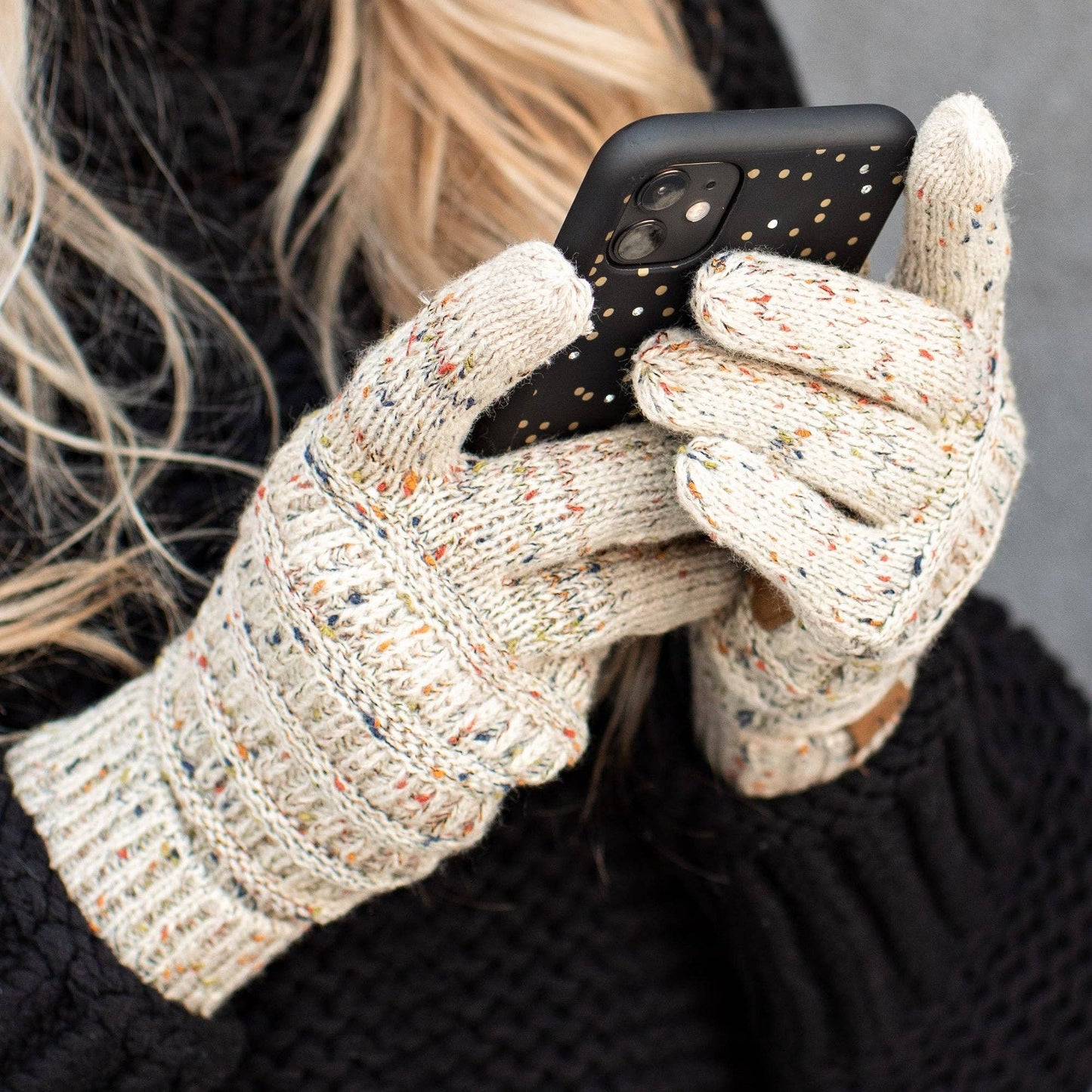 CC Cozy Confetti Tech Screen Gloves