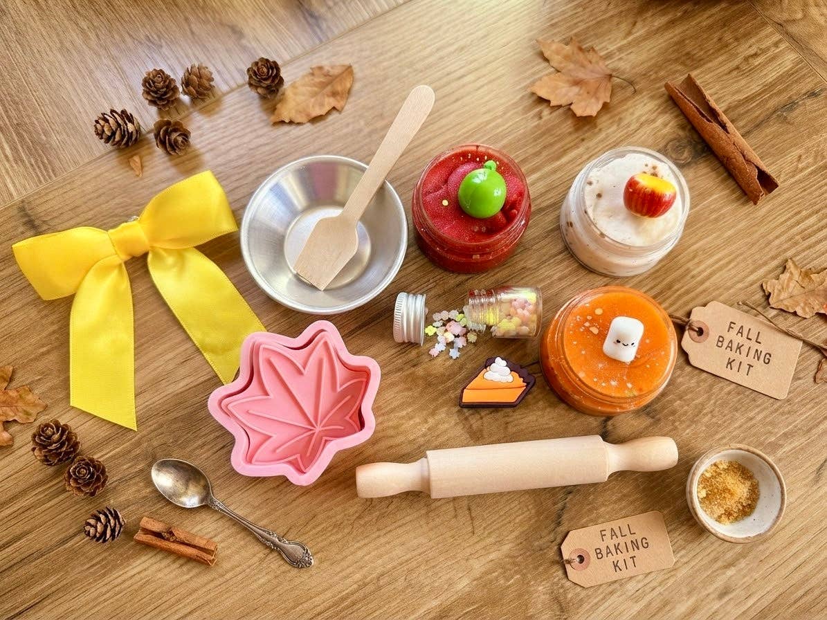 Make a Pie Play Dough Kit – Sensory Play Pouch for Kids 3+
