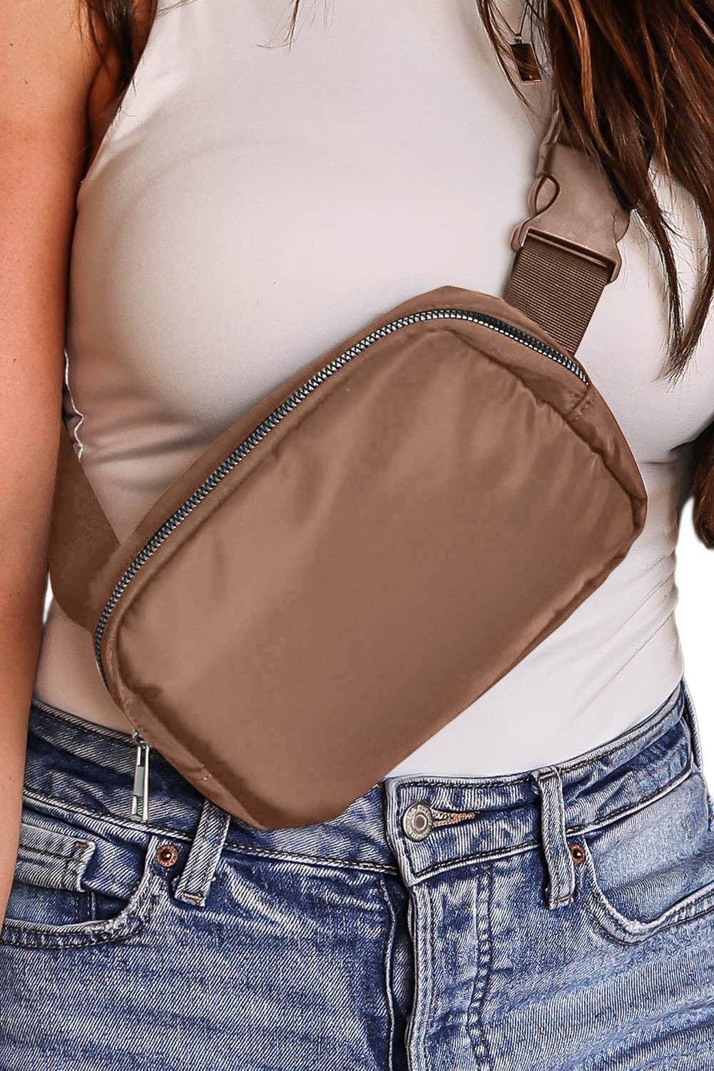 Waterproof Zipped Crossbody Chest Bag