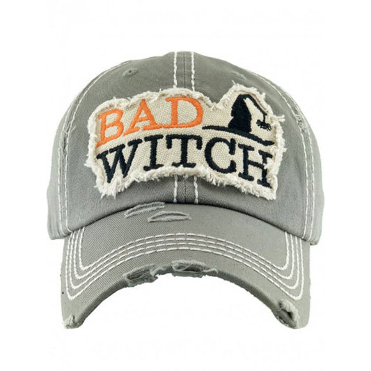 BAD WITCH Washed Vintage Ballcap
