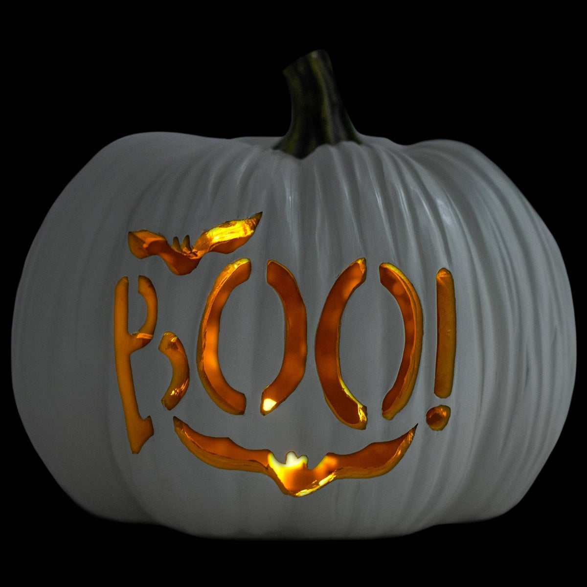 BOO-RESIN LED BOO! PUMPKIN