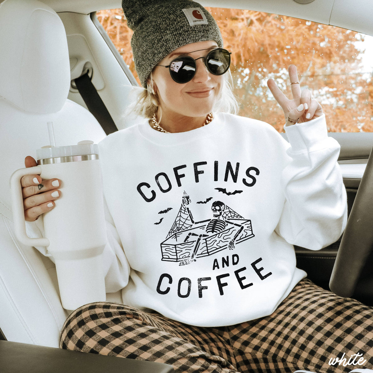 Coffins and Coffee Sweatshirt *5 Colors (S-3X)