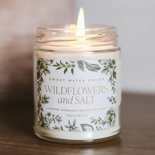 Wildflowers & Salt 9 oz Soy Candle