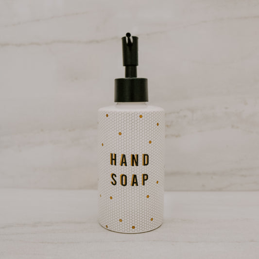 8.5oz Honeycomb Tile Hand Soap Dispenser