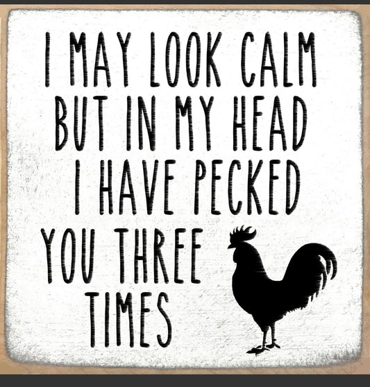 Pecked Sign