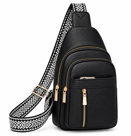 Vegan-Friendly Faux Leather Crossbody | Sling Bag