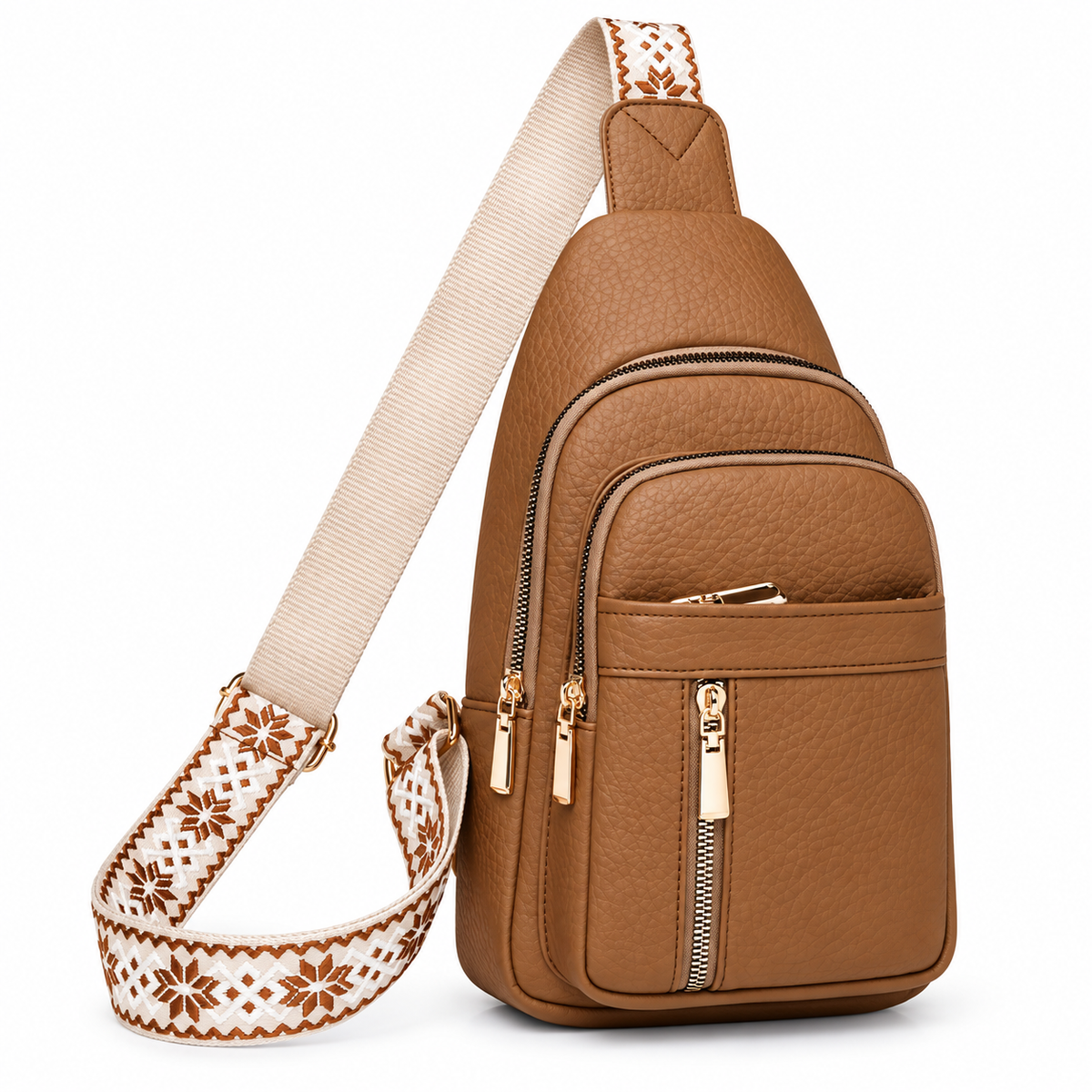Vegan-Friendly Faux Leather Crossbody | Sling Bag