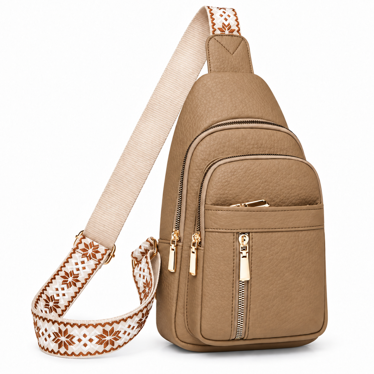 Vegan-Friendly Faux Leather Crossbody | Sling Bag