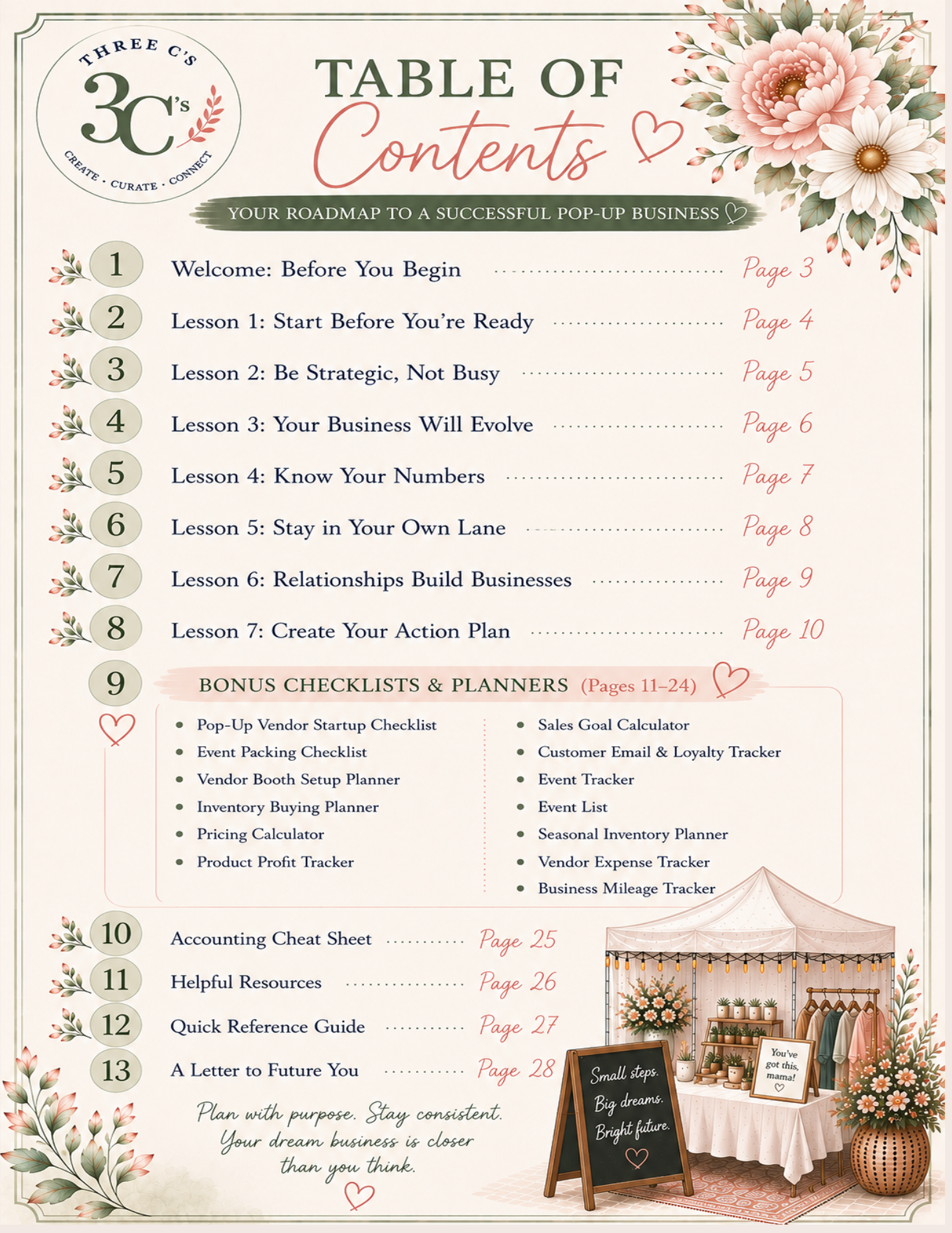 Pop-Up Vendor Success Workbook