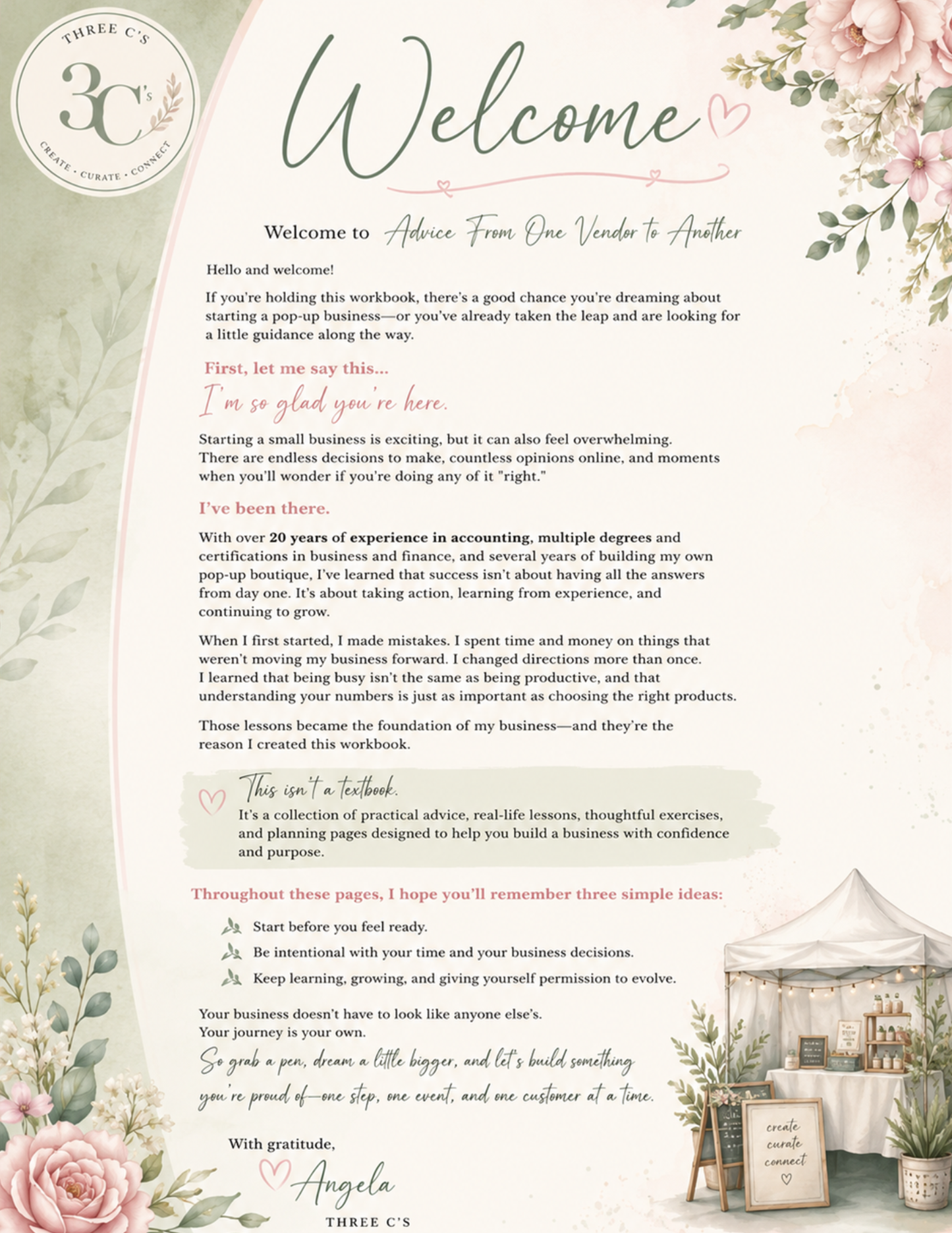 Pop-Up Vendor Success Workbook