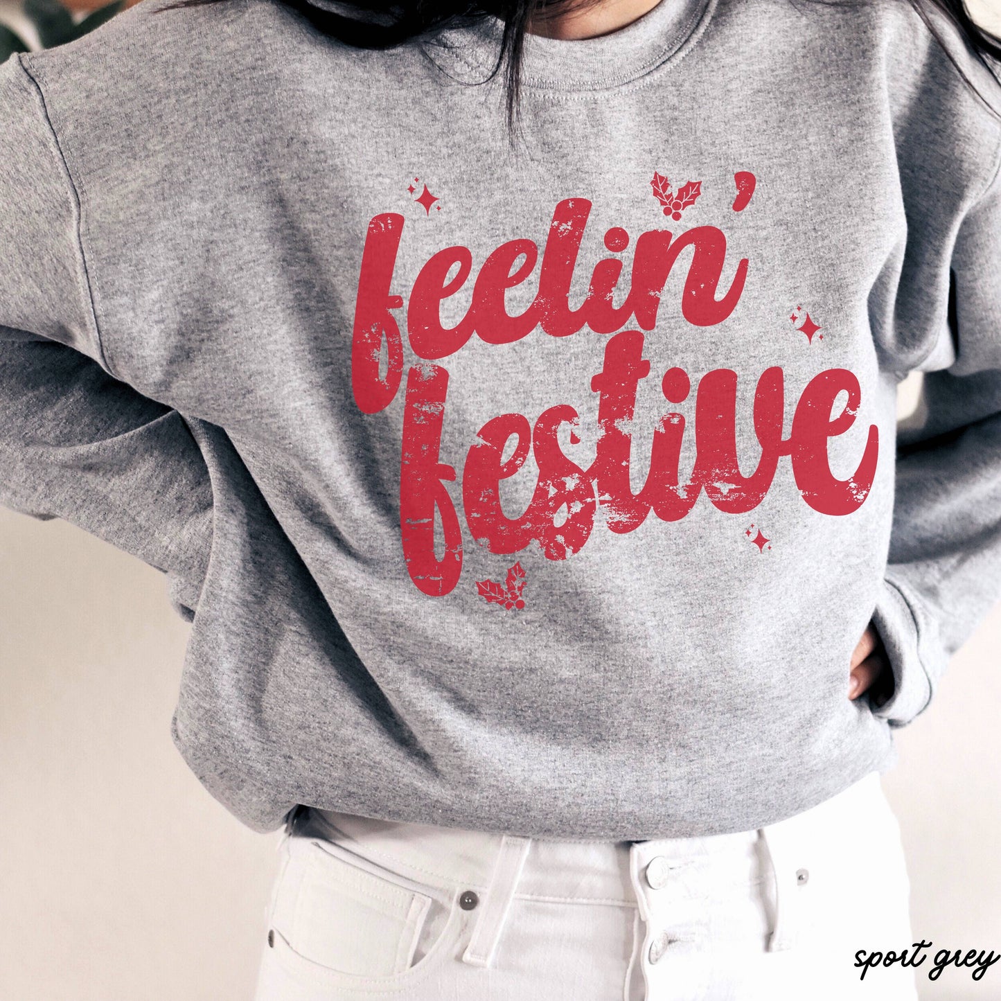 Feelin' Festive Sweatshirt *6 Colors (S-3X)