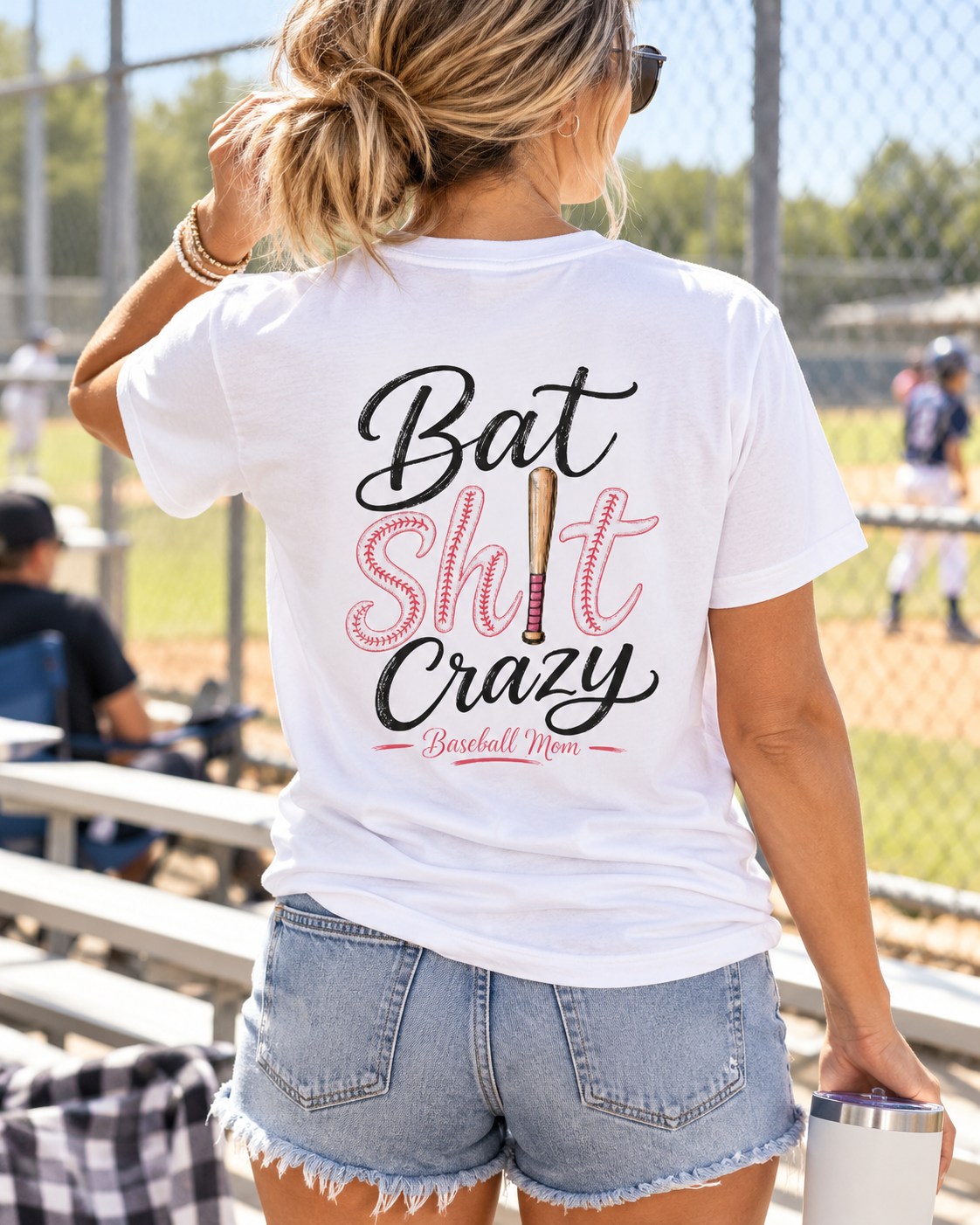 Bat Sh*t Crazy Baseball Mom Shirt – Funny Game Day Tee for Baseball & Softball Moms
