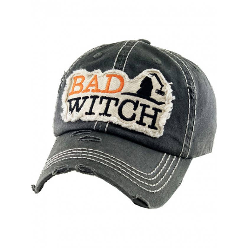BAD WITCH Washed Vintage Ballcap