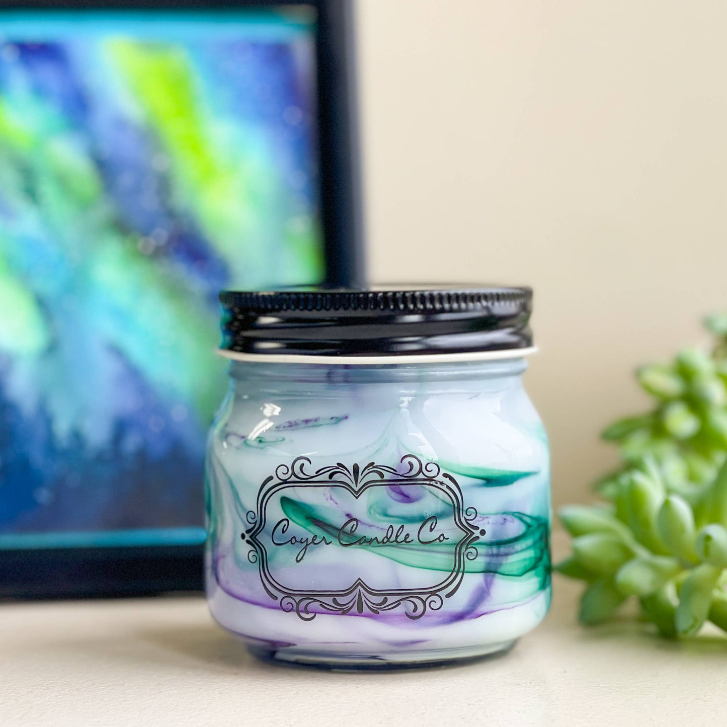 8 oz Candle Jars - Northern Lights