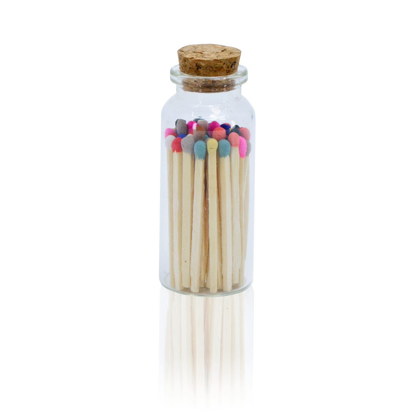 Small Match Bottles - Safety Matches in Jars - Rainbow