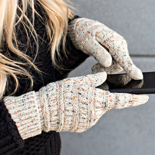 CC Cozy Confetti Tech Screen Gloves