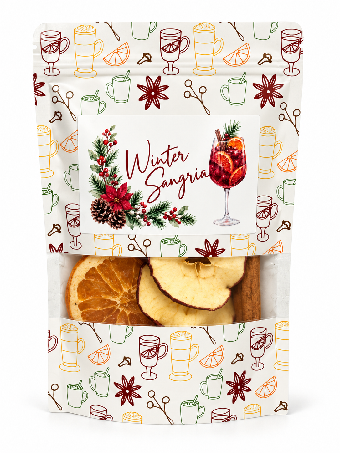 Winter Sangria Mix – Holiday Red Wine Cocktail Mixer
